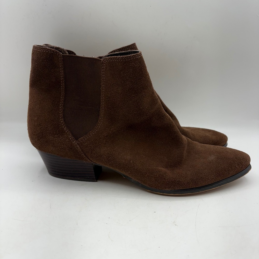 Vince Camuto Corter Brown Suede Ankle Boots‎ Booties Womens Size 12M